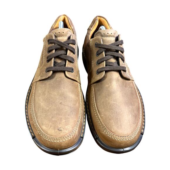 ECCO Fusion II Mens 44/US 10 Coca Brown Leather Nubuck Lace Up Casual Tie Oxford main image 5